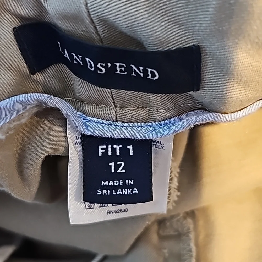 3/$25 Lands' End Size 12 Fit 1 Kahaki Pants